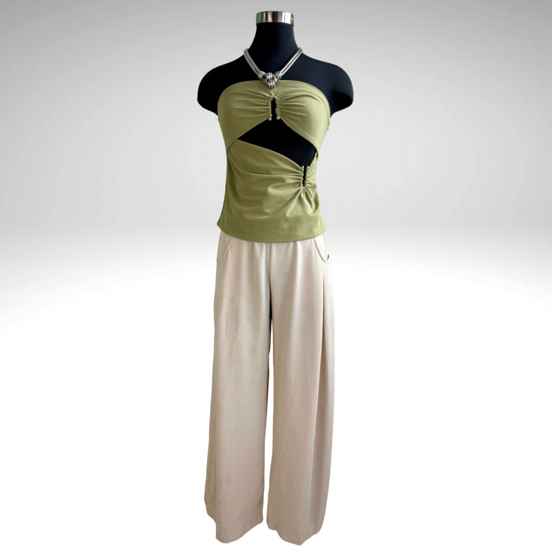 Ruched Strapless Tube Top