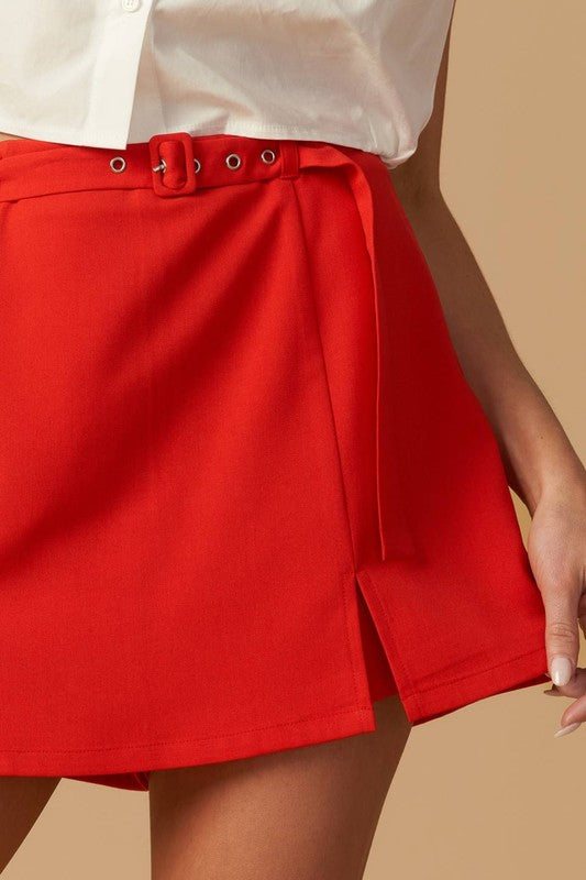 Red Skort