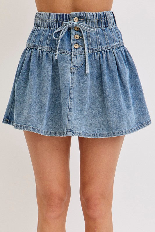 Stylish Denim Mini Skirt