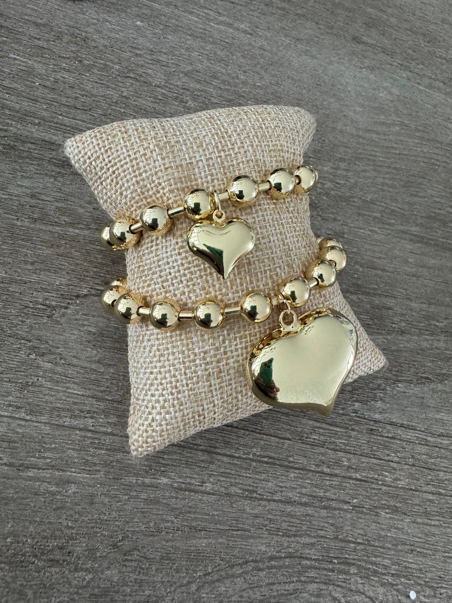Globe Gold Bold Heart 18K Bracelet
