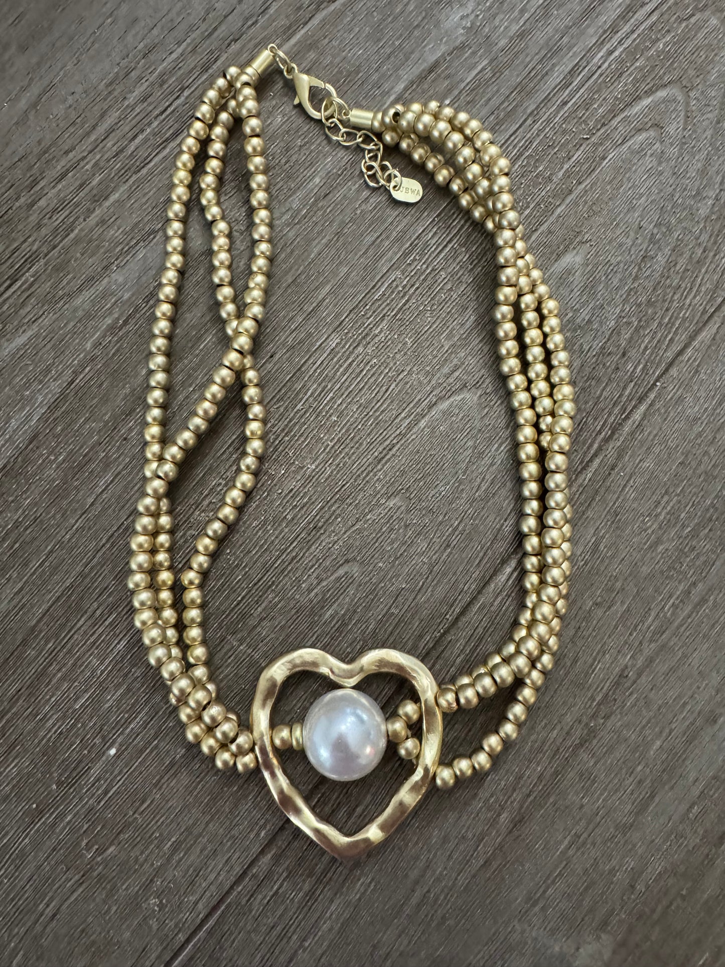 Heart with Pearl Turkish Necklace