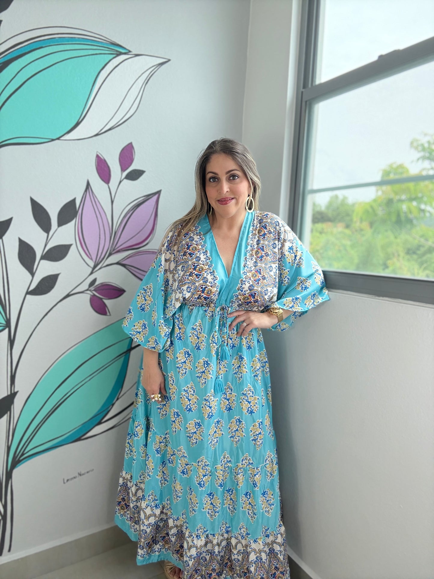 One Size Boho Maxi Dress