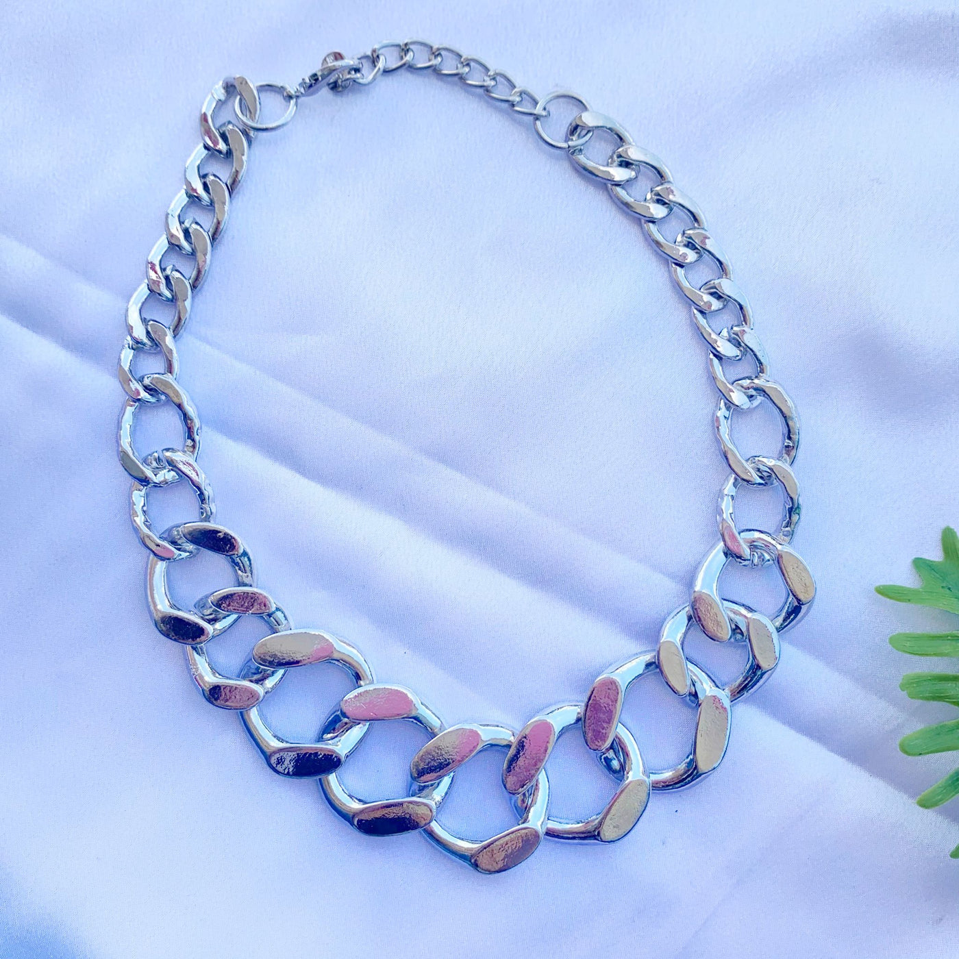 Circular Chain Silver Turkish Necklace