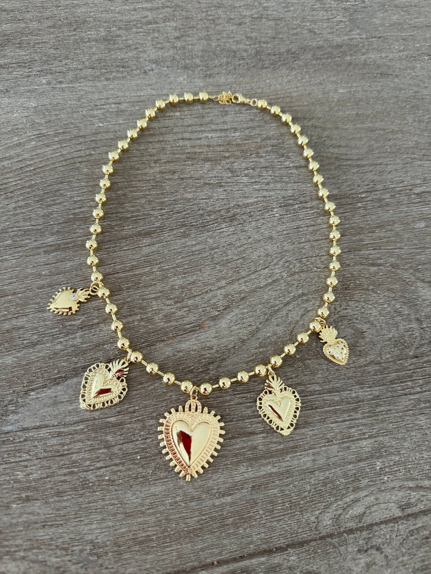 Multi Heart Turkish Necklace