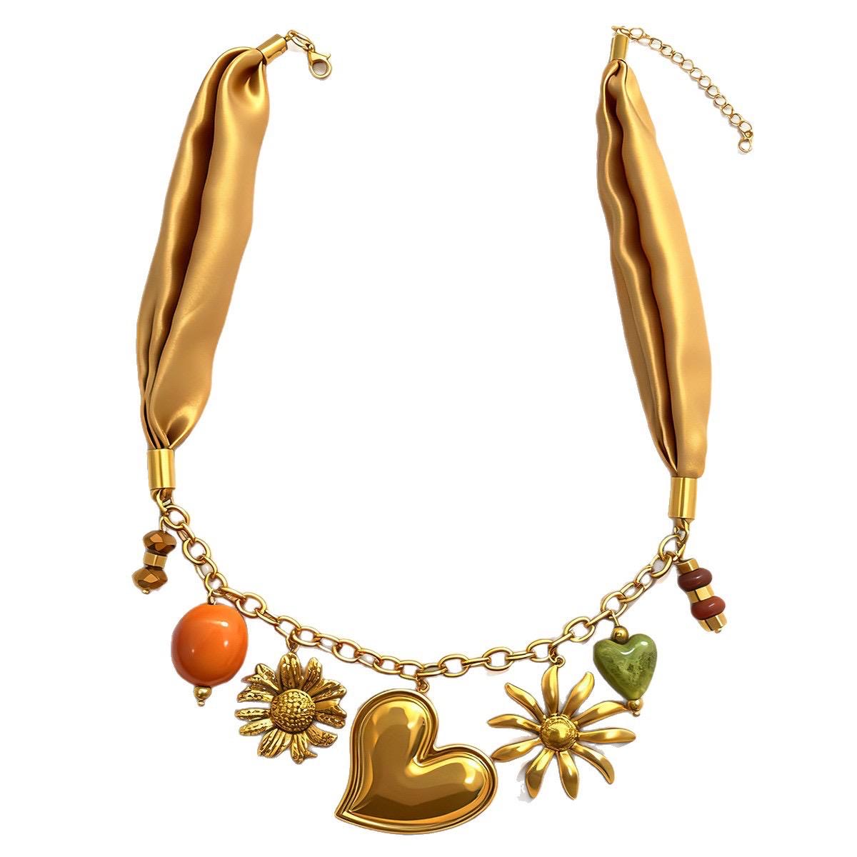 Cloth Charms Necklace