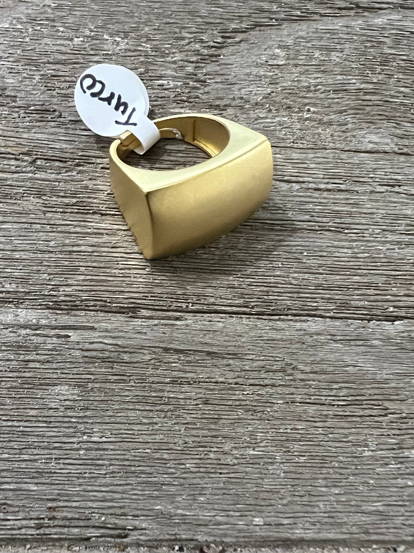 Matte Gold Turkish Ring