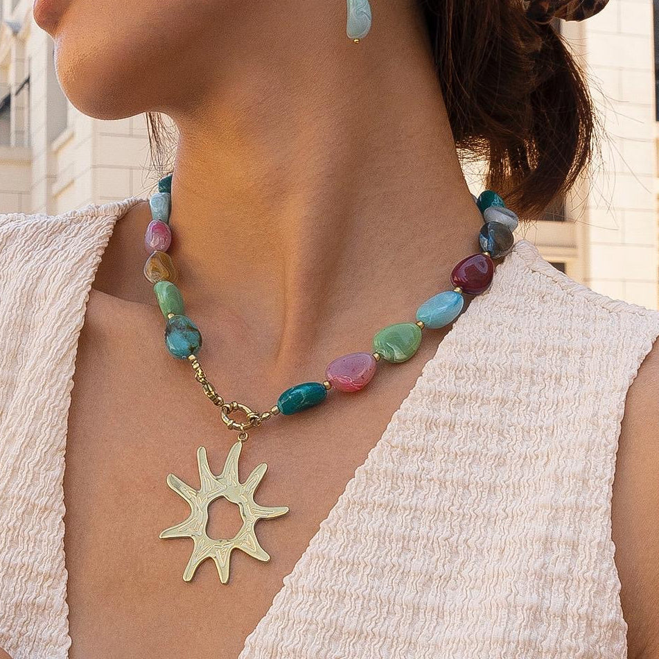 Multi Color Beads 2 Pieces Set
