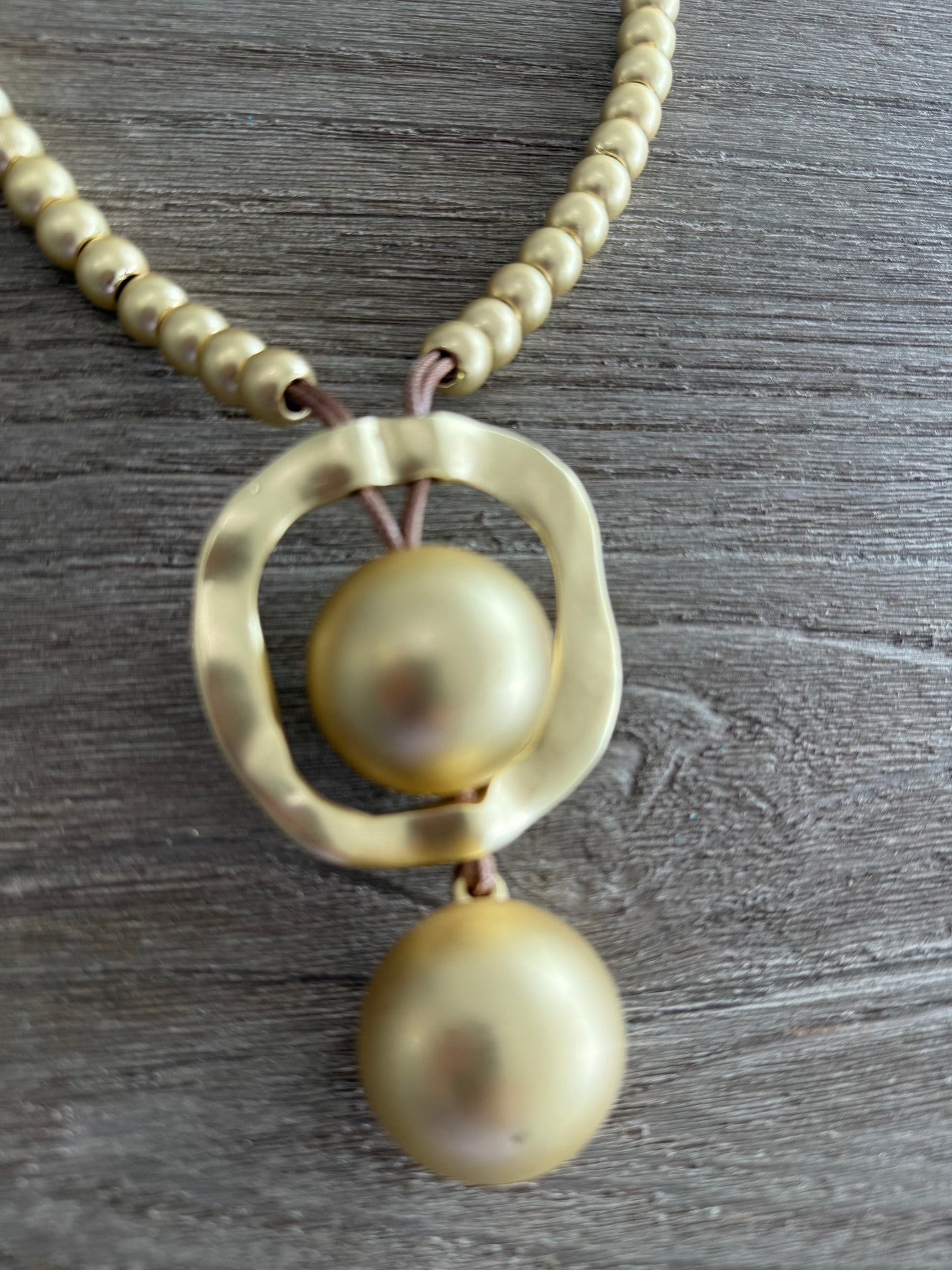 Two Balls Turkish Gold Necklace