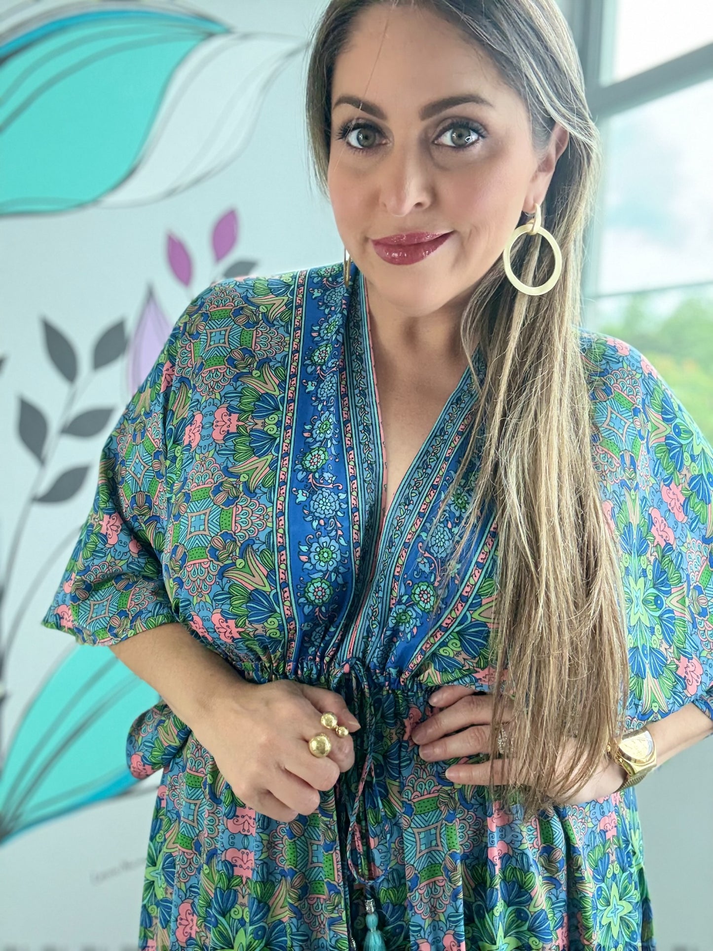 One Size Boho Maxi Dress
