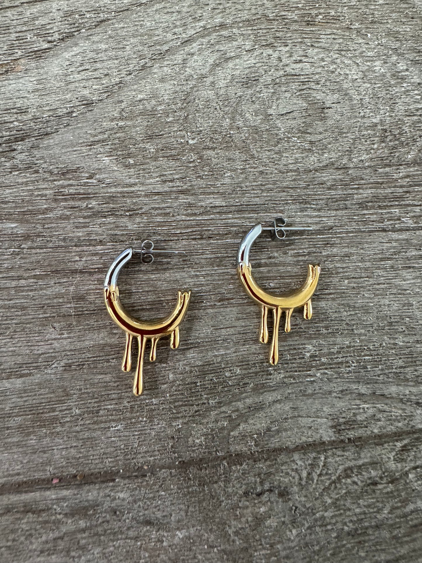 Two Tones Fashion Earrings