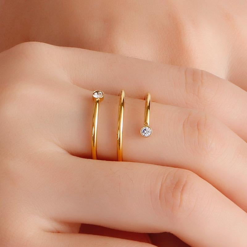 Serpent Shape 18K Ring