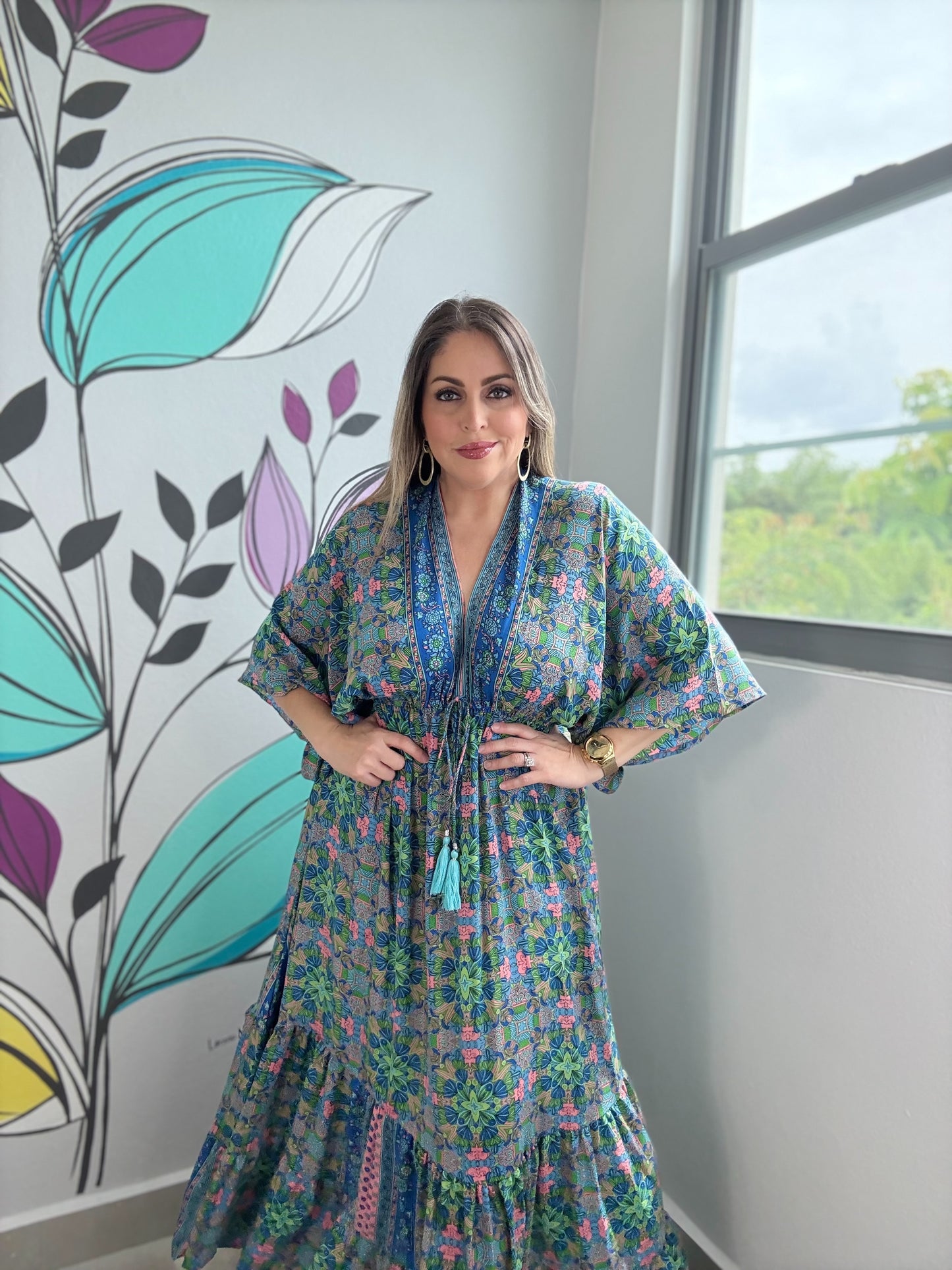 One Size Boho Maxi Dress