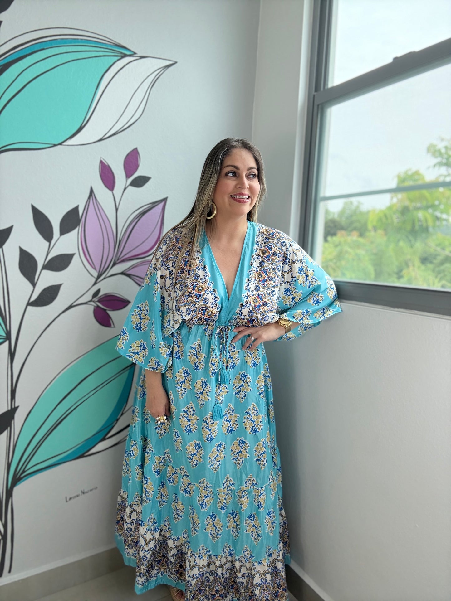 One Size Boho Maxi Dress