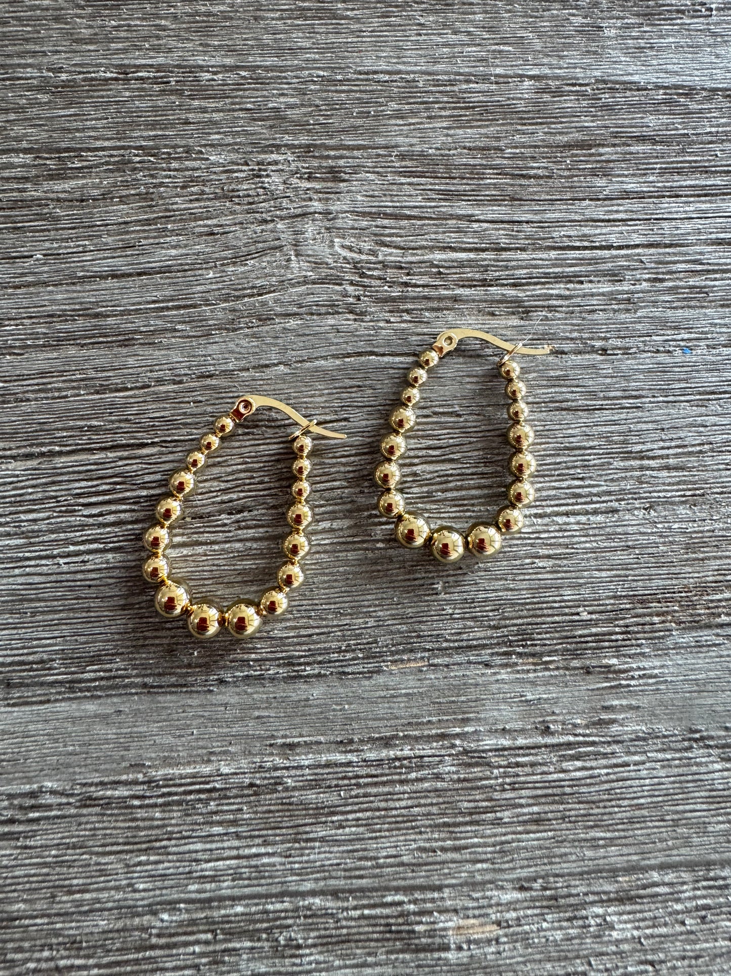 Ball Hoops Earrings