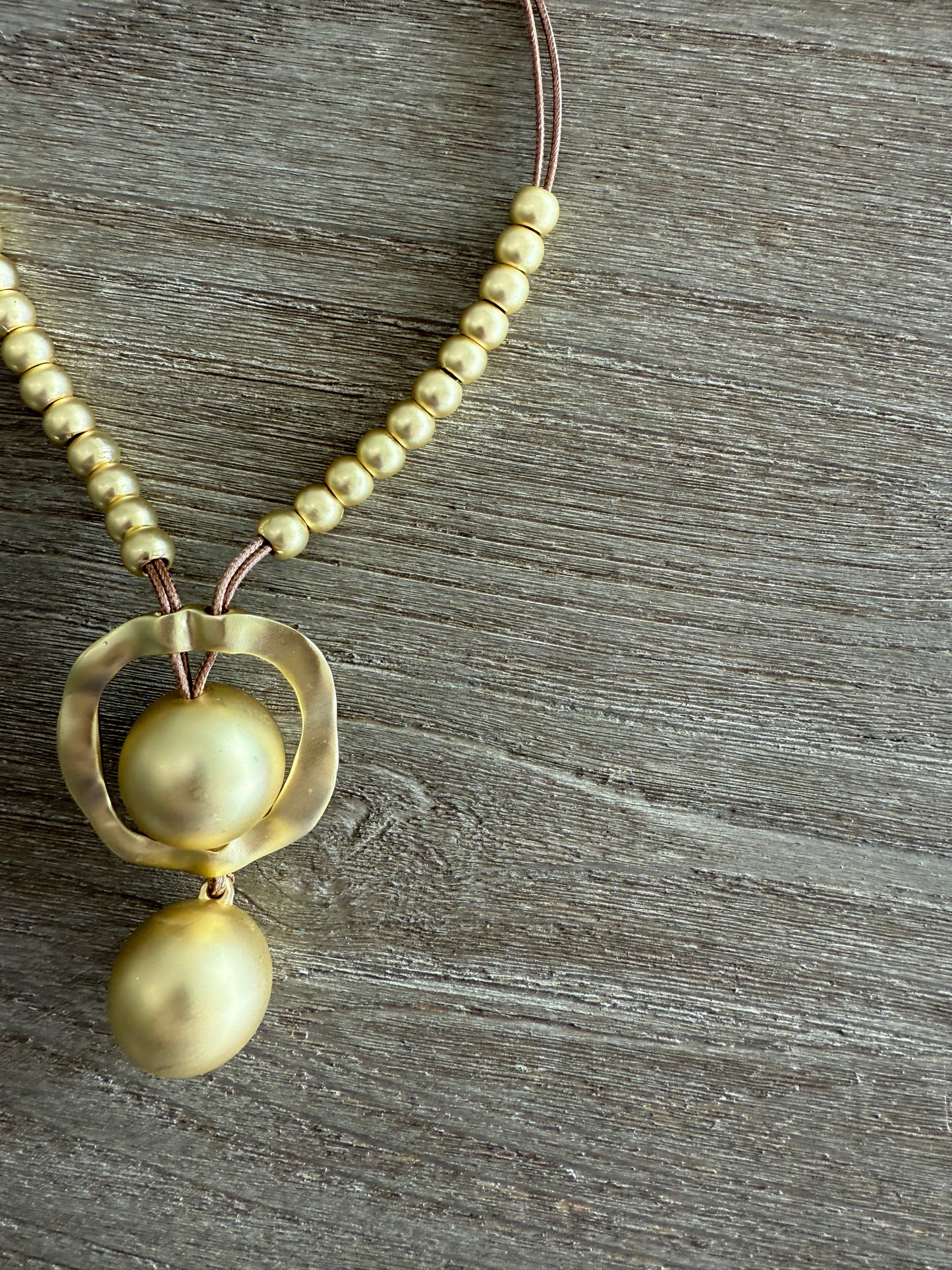 Two Balls Turkish Gold Necklace