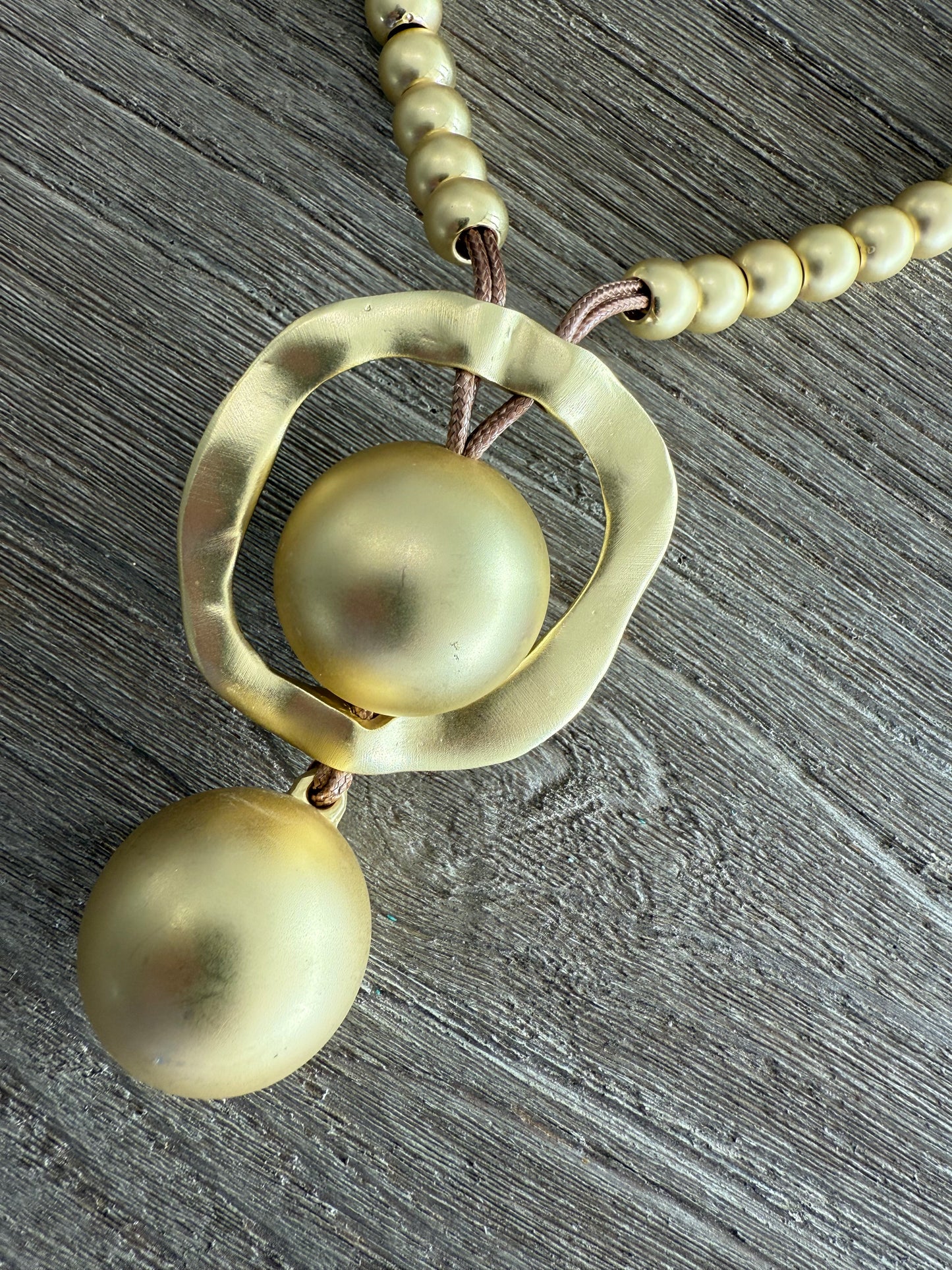 Two Balls Turkish Gold Necklace