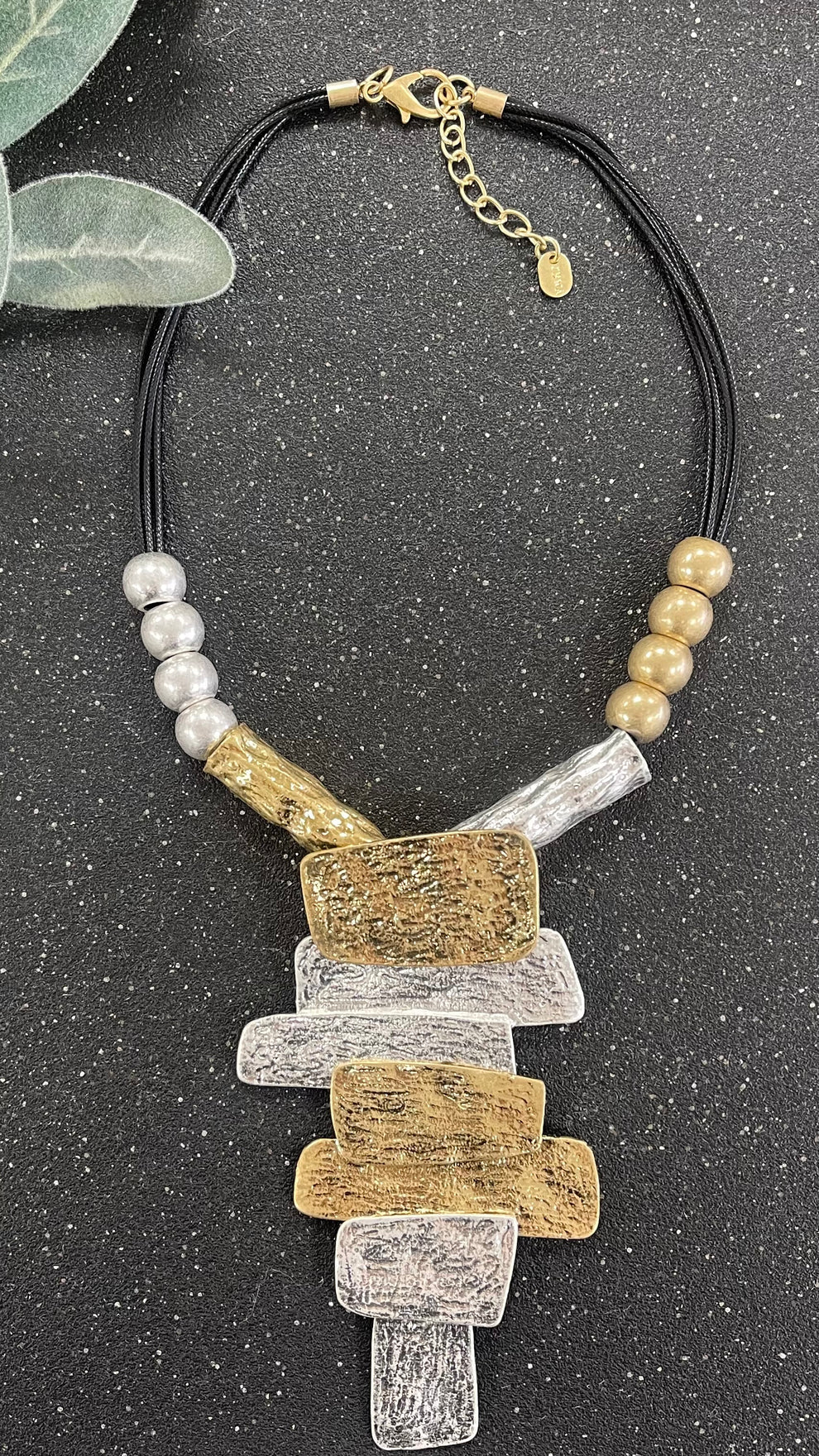 Two Tone Druzy Necklace