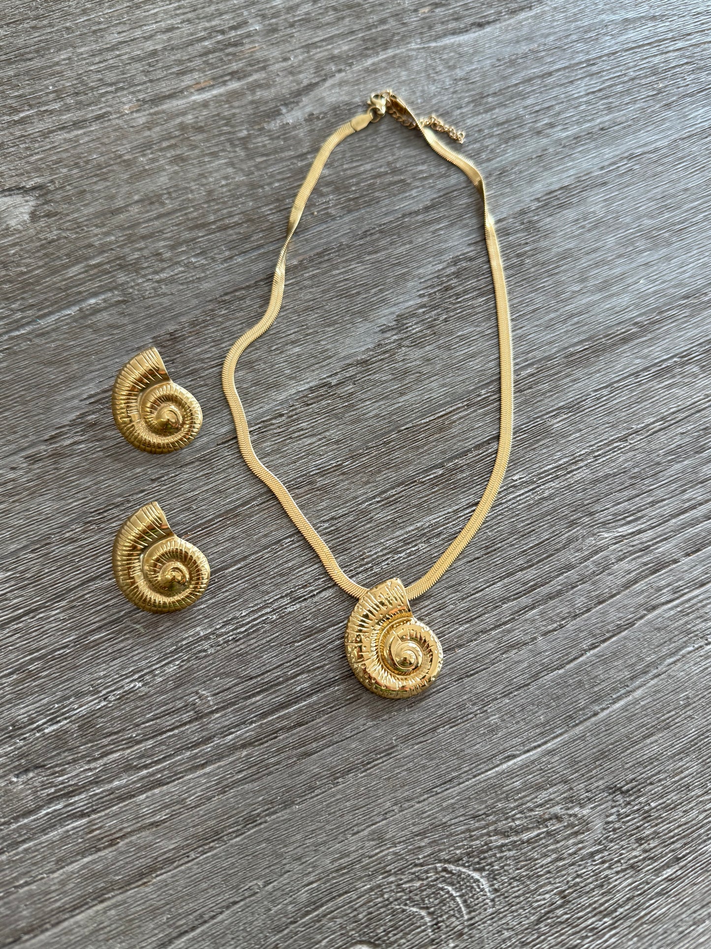 Seashells Necklace & Earrings Set