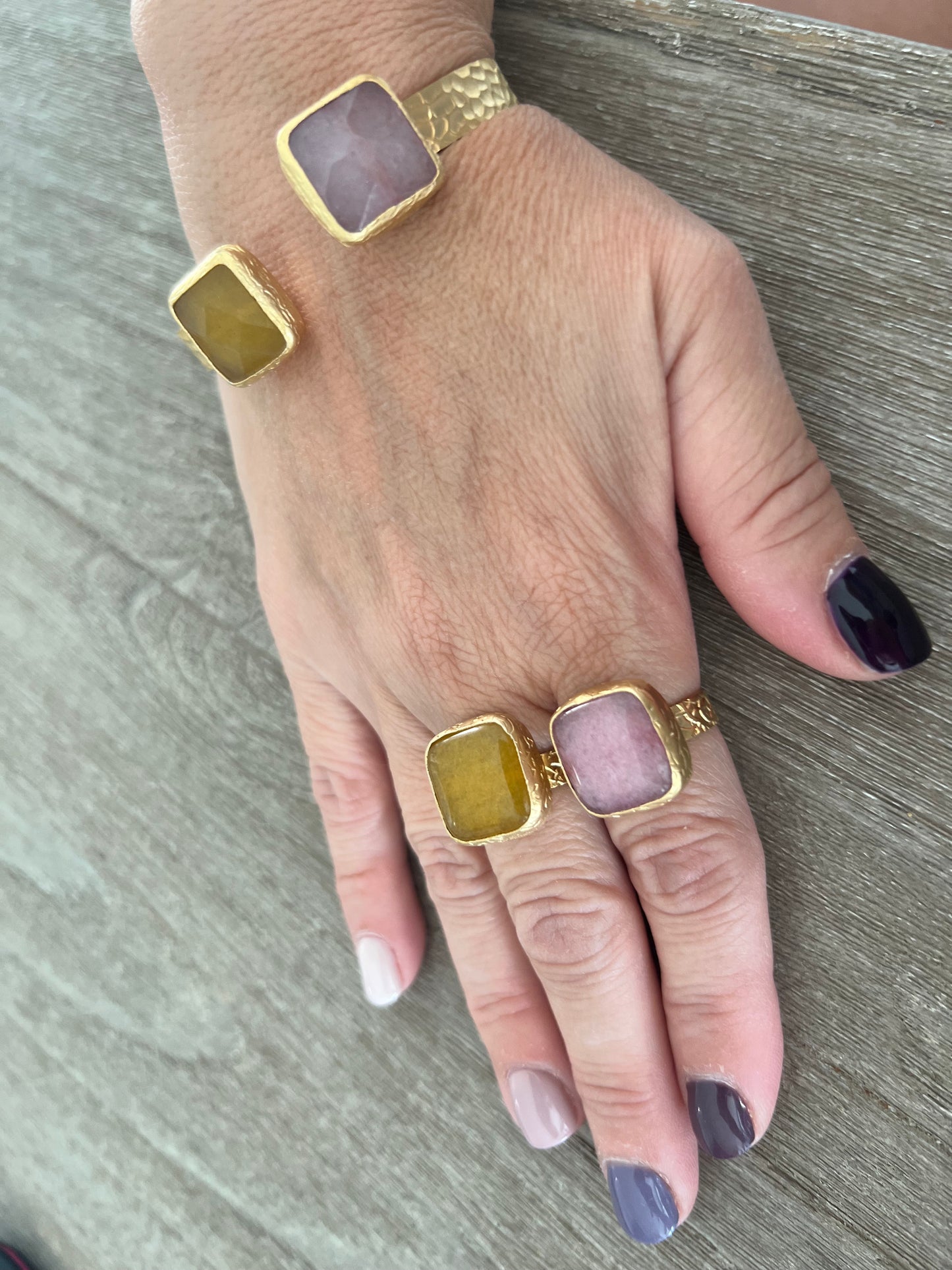 Pink & Mustard Turkish Bracelet