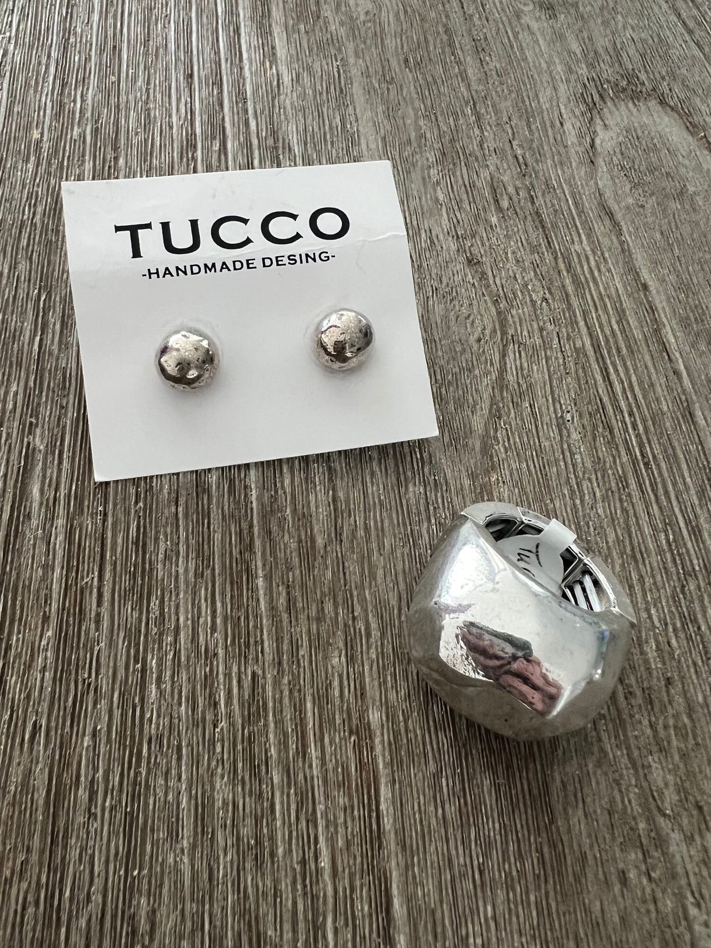 Bubble Rectangle Silver Turkish Ring