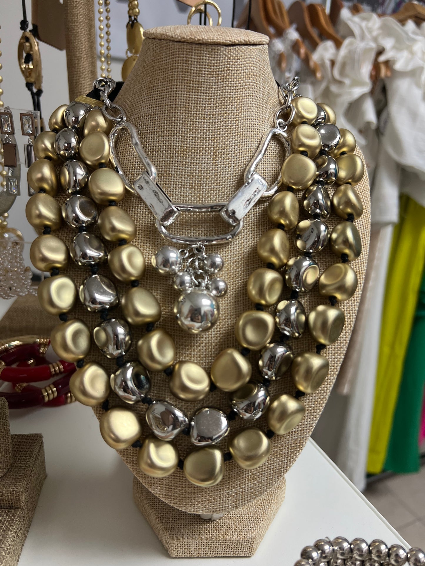 Multi Balls 2 Colors Turkish Necklace