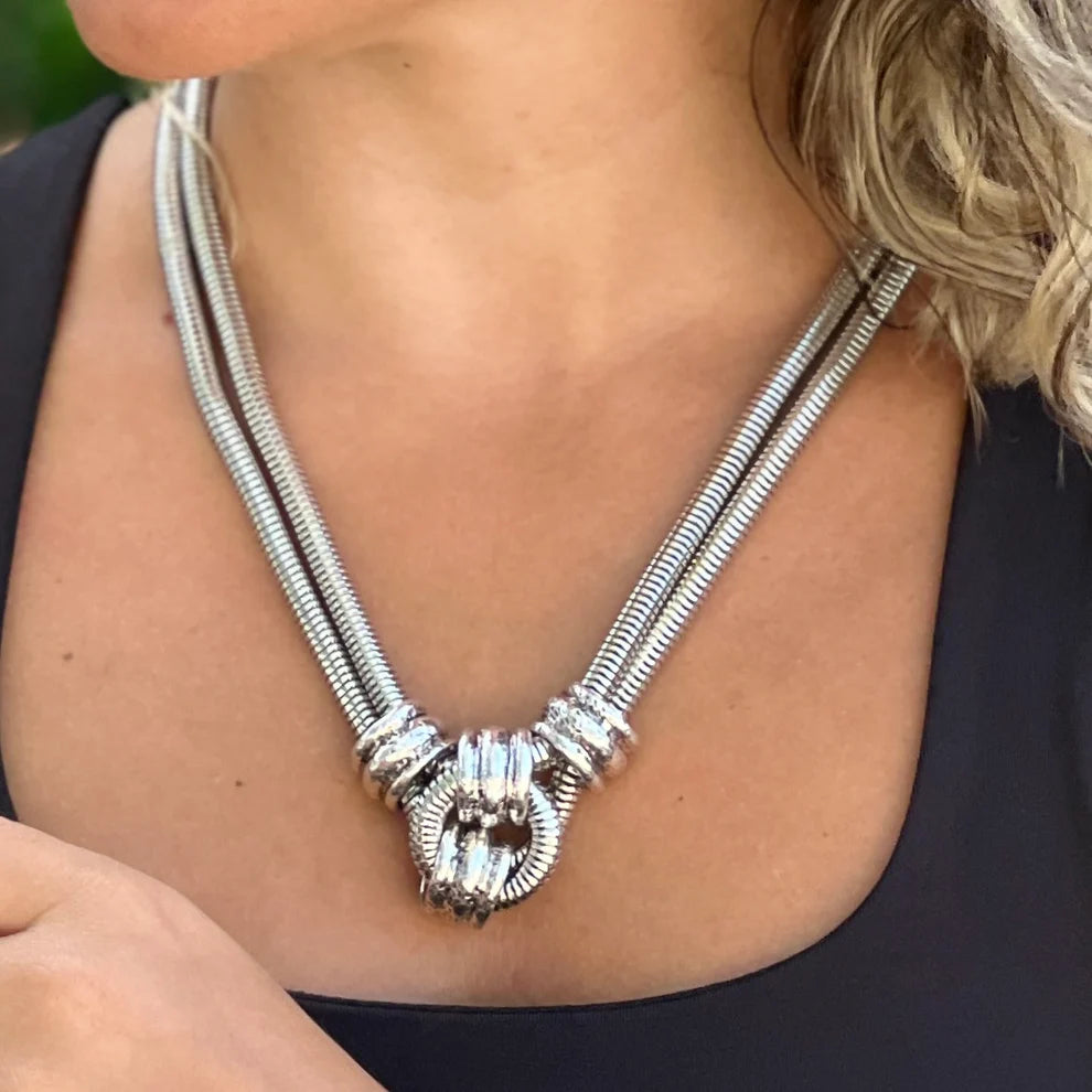 Hittite Silver Necklace