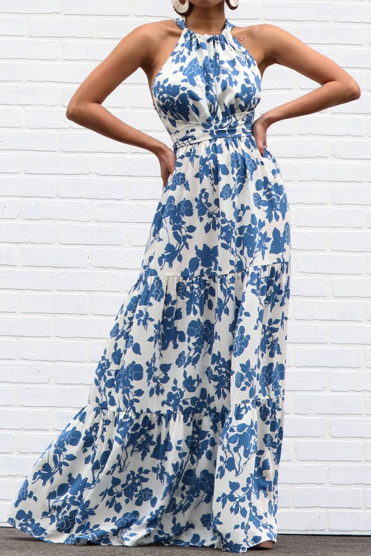 Floral Print Maxi Dress