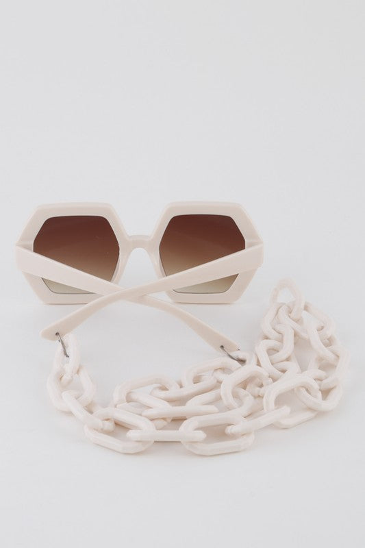 Hexagonal sunglasses