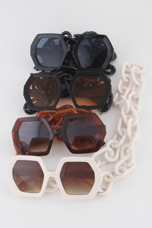 Hexagonal sunglasses