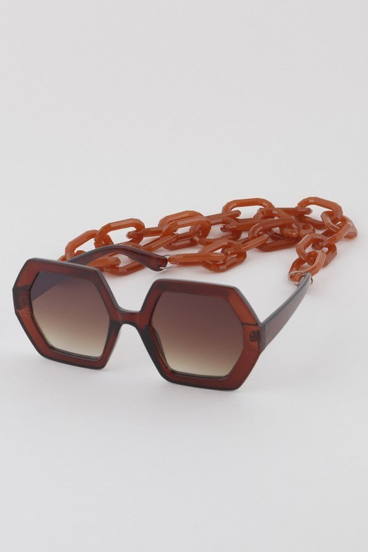 Hexagonal sunglasses