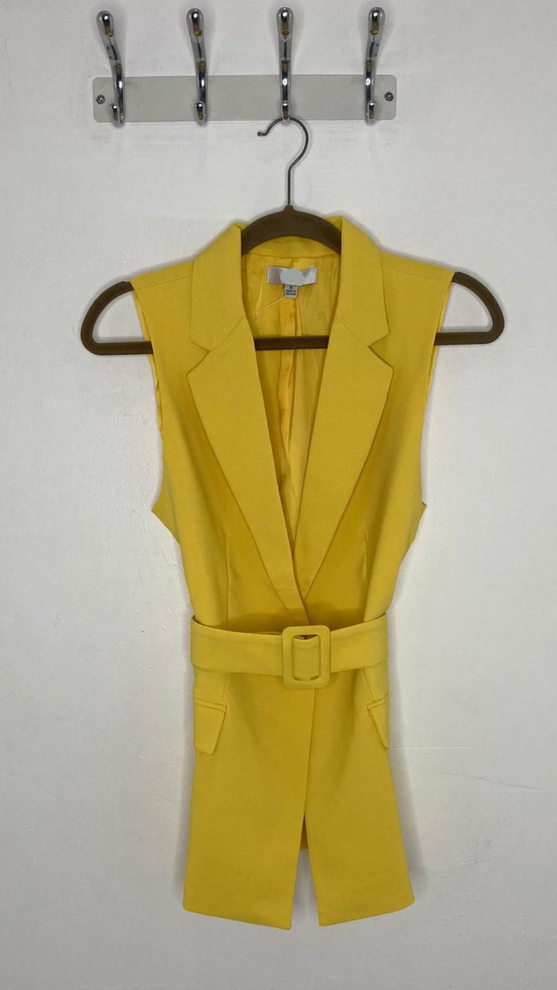 Belted Blazer Vest