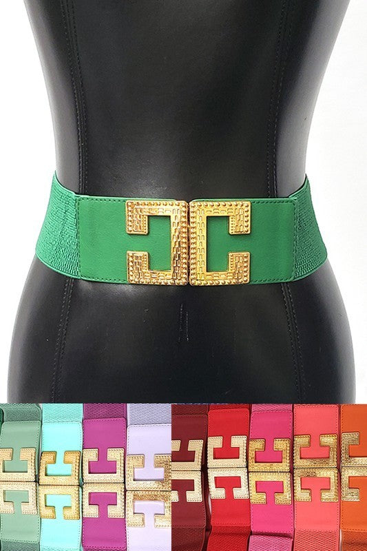 Gold CC Buckle Belt