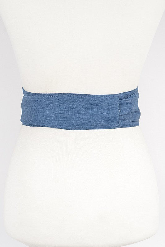 Denim Ribbon Belt