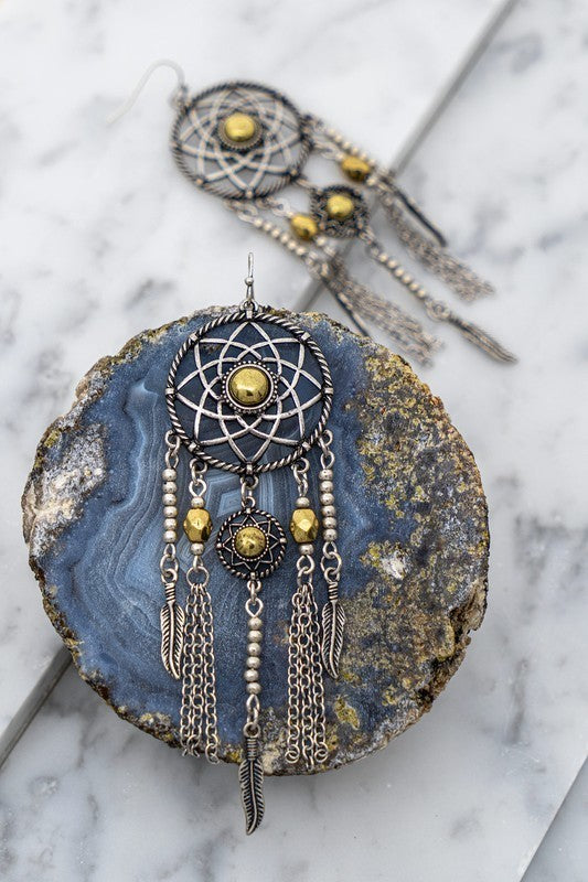 Boho Dreamcatcher Earrings