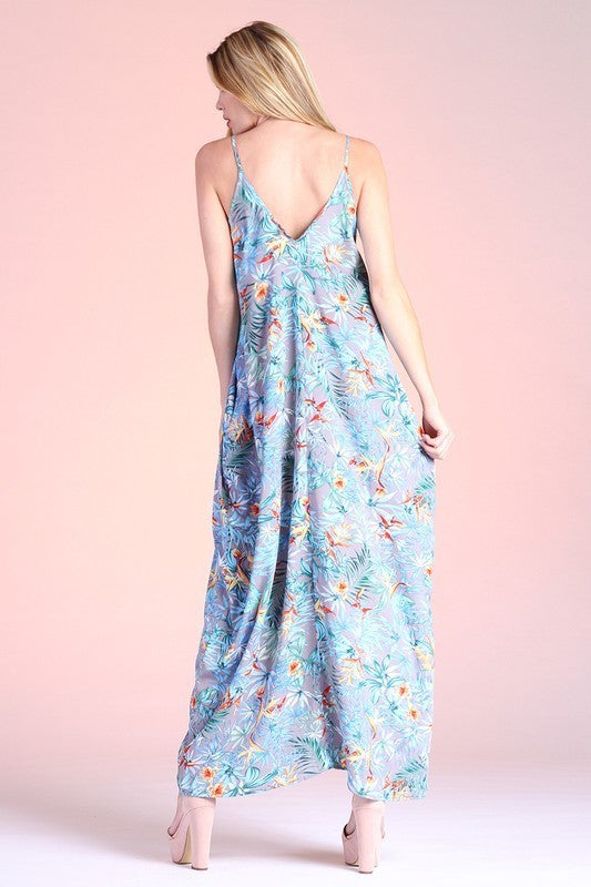 Bird of Paradise Cocoon Maxi Dress