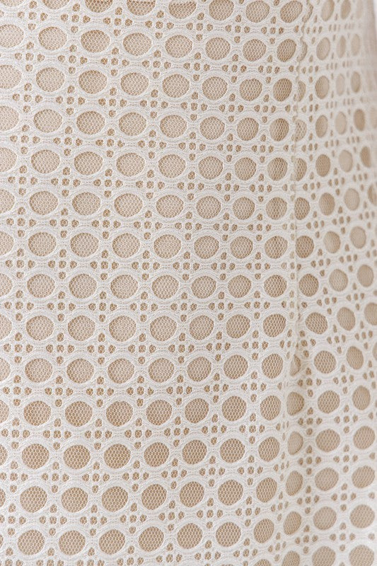 Check Puff Sleeve Short Dress