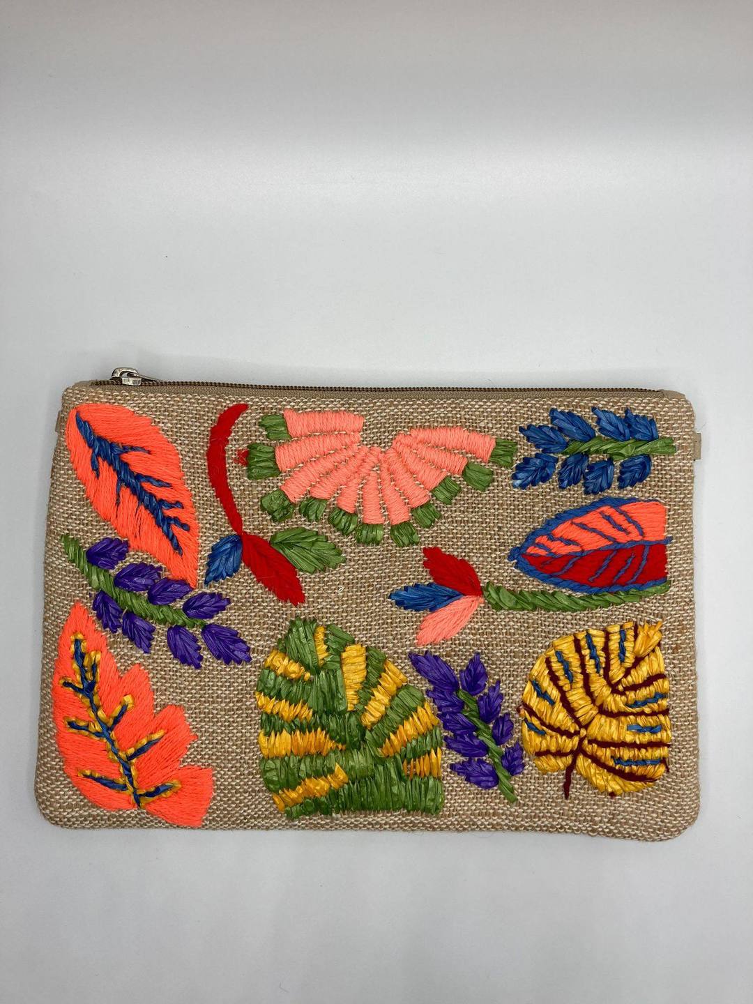 Tropical Print Summer Rattan Cross Body Bag (Pick)