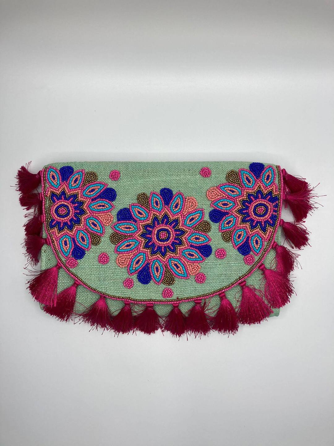 Seed Beaded Clutch Bag (Pick)