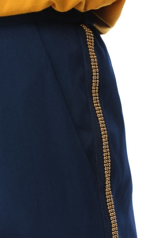 Side Gold Trim Pants