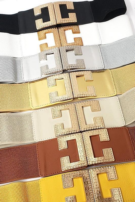 Gold CC Buckle Belt