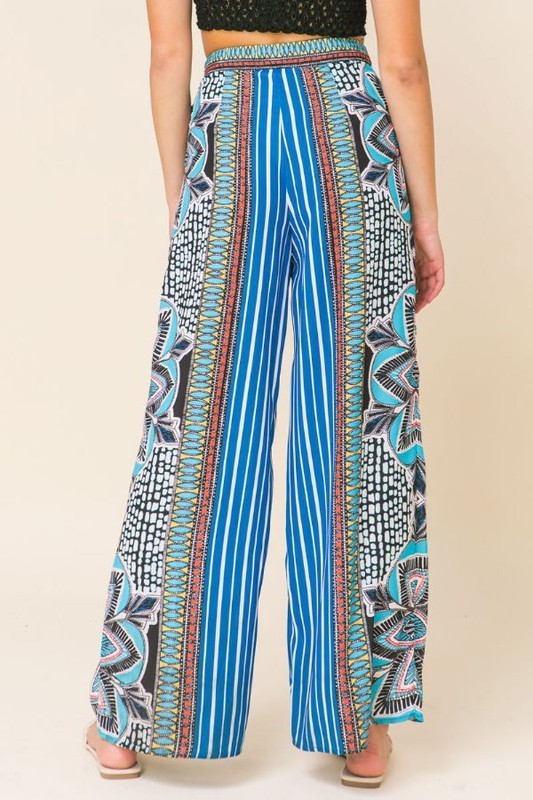 Mosaic Print Palazzo Pants