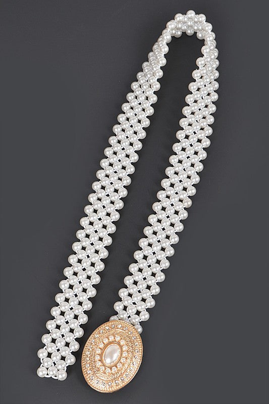 Elastic Pearl Belt