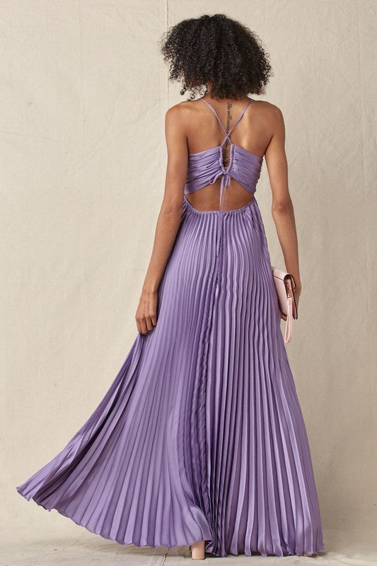 Pleated Formal Dress