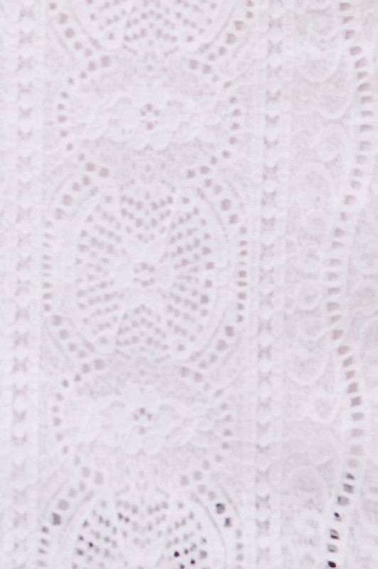 Long Sleeve Lace Mock Top