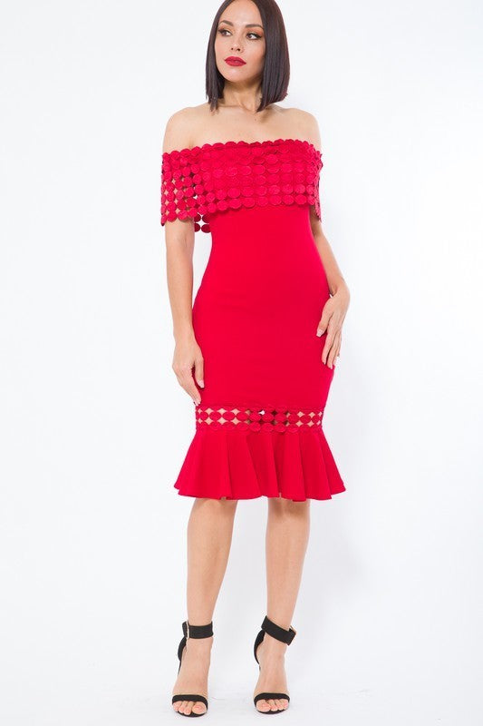 Crochet Band Fashion Dress