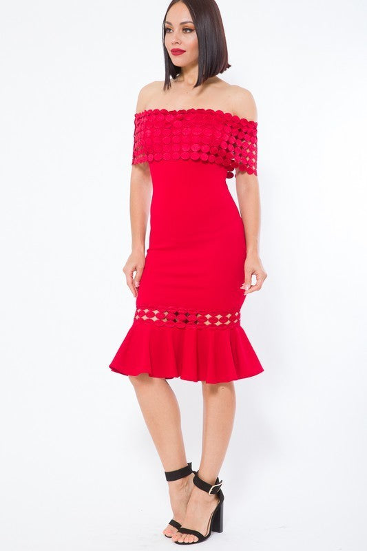 Crochet Band Fashion Dress