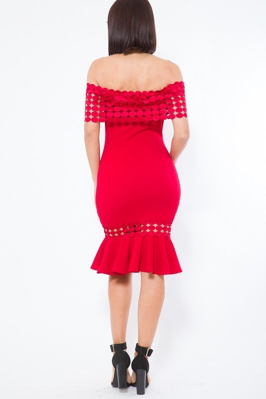 Crochet Band Fashion Dress