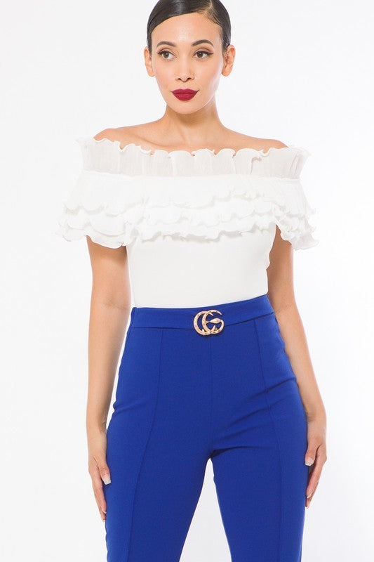 Off Shoulder Fashion Bodysuit