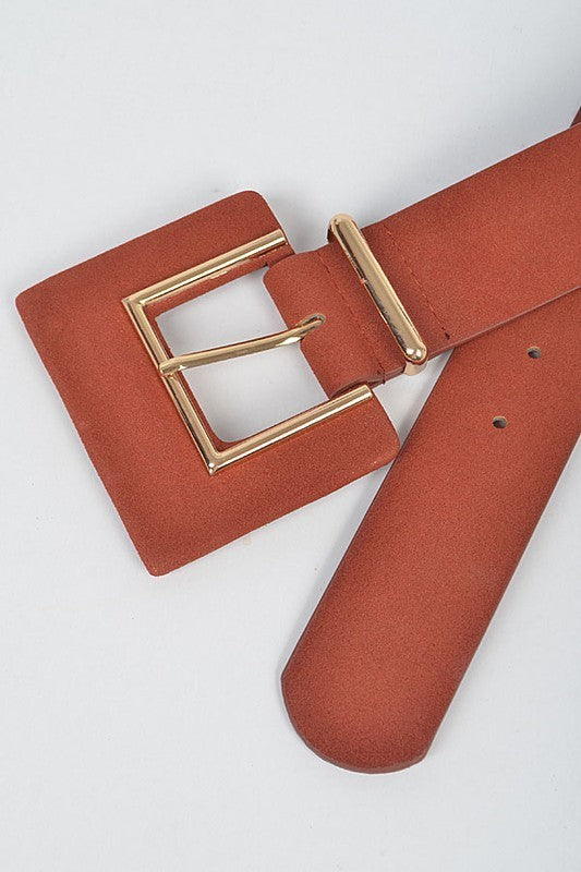 Faux Suede Belt (Pick Color)