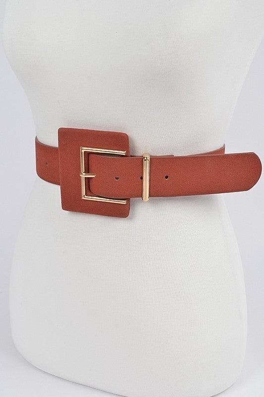 Faux Suede Belt (Pick Color)